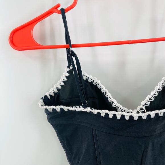 RAMY BROOK Addisyn Swimsuit Size Extra Small One Piece NWT Black White Designer - Picture 10 of 16